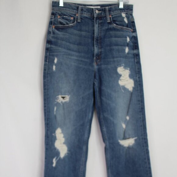Mother Denim High Waisted Study Hover
Straight Leg Jeans Distressed Size 27 - Picture 3 of 15